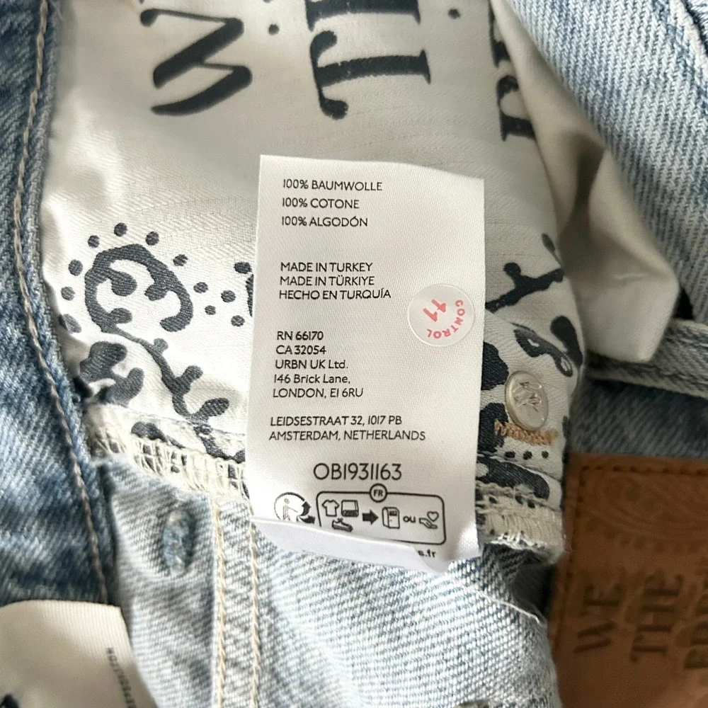 NEW Free People We The Free Ghost Town High Rise Long Shorts Light Wash Size 27
